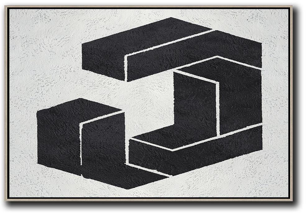 Horizontal Minimal Geometric Art #MN41C - Click Image to Close